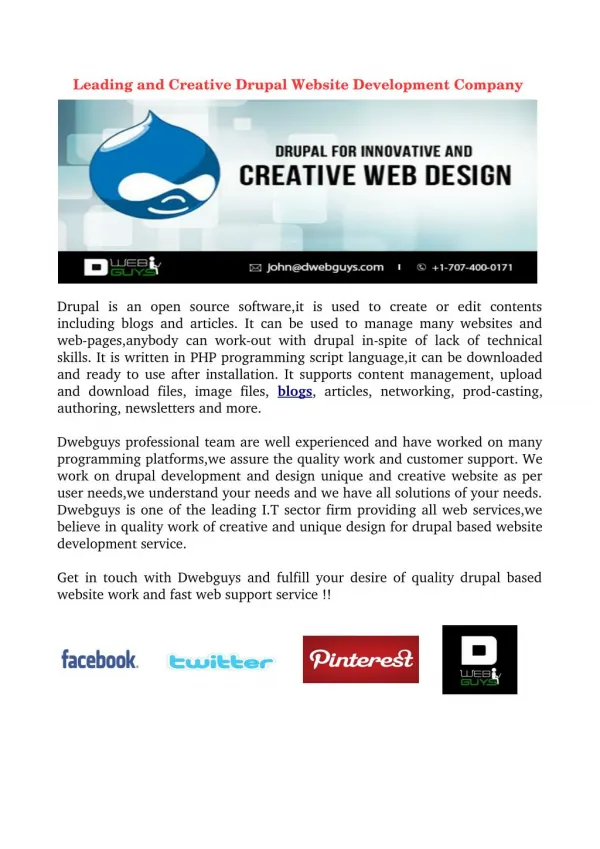 Drupal Website Development Company
