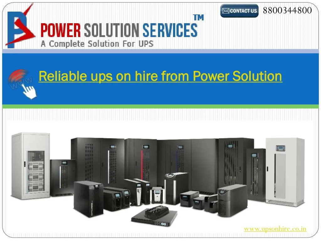 reliable ups on hire from power solution
