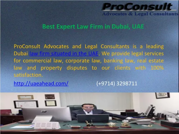 Best Expert Law Firm in Dubai, UAE