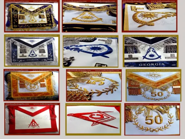 Masonic Past Master apron
