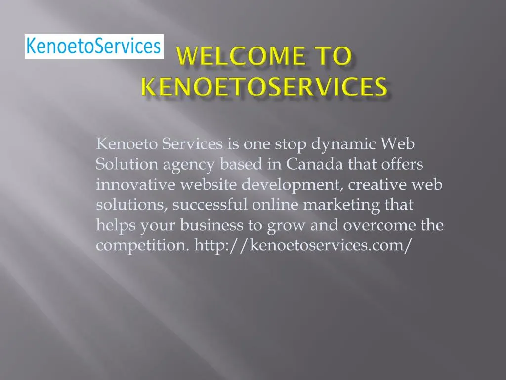 welcome to kenoetoservices