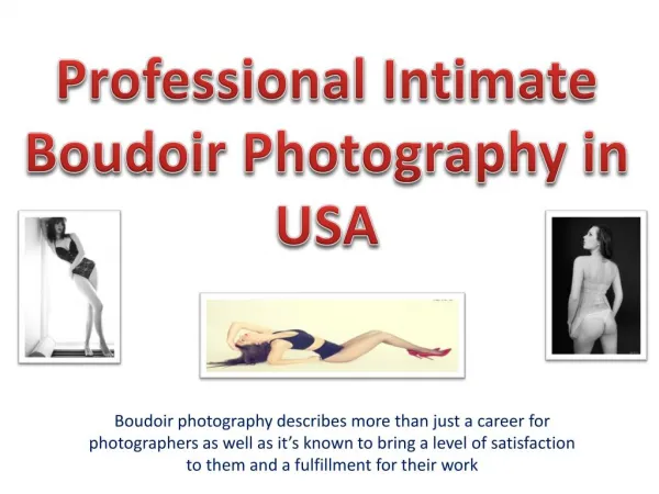 Professional Intimate Boudoir Photography in the USA