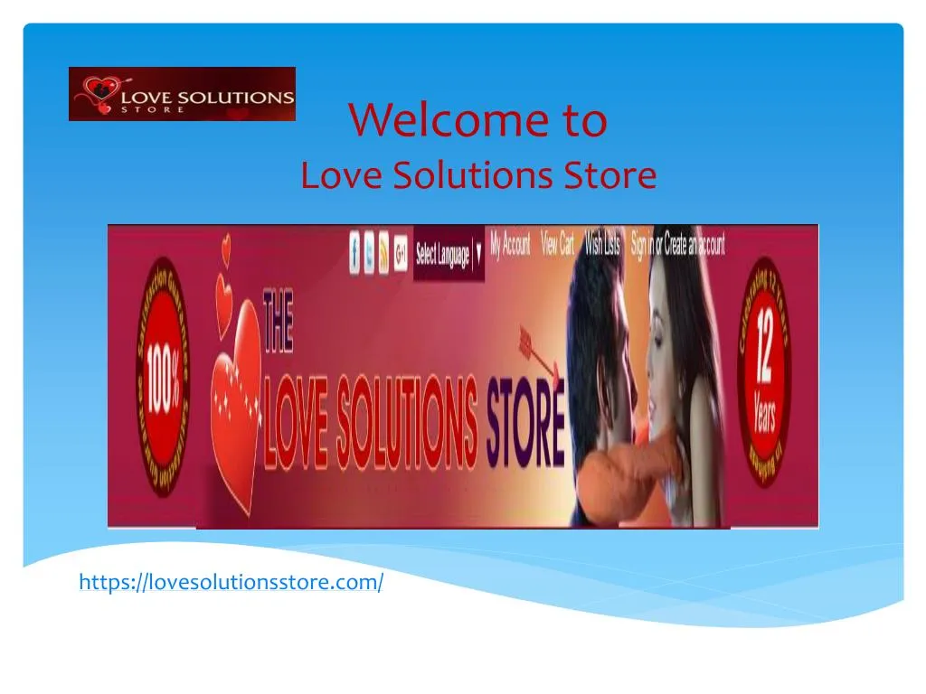 welcome to love solutions store