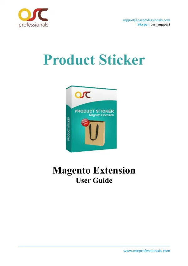 Product Sticker