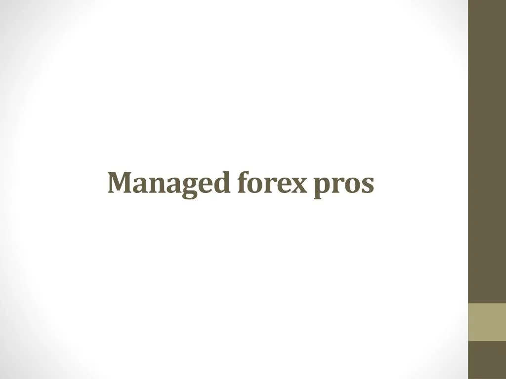managed forex pros
