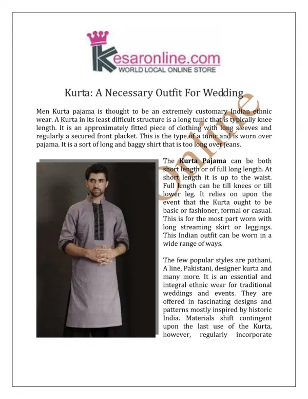 Buy Kurta Online in UK USA