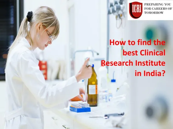 Clinical Research Institute in India, India Clinical Research Institute