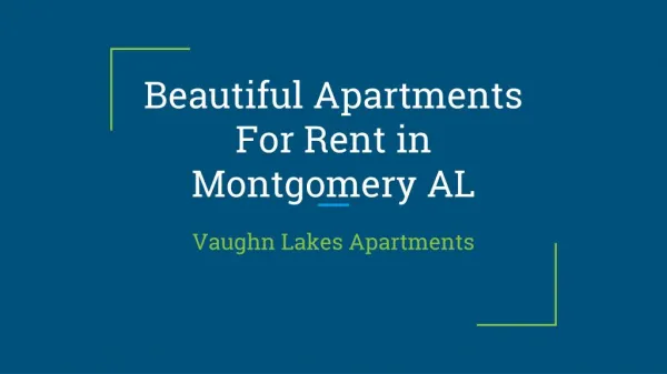 Beautiful Apartments For Rent in Montgomery AL