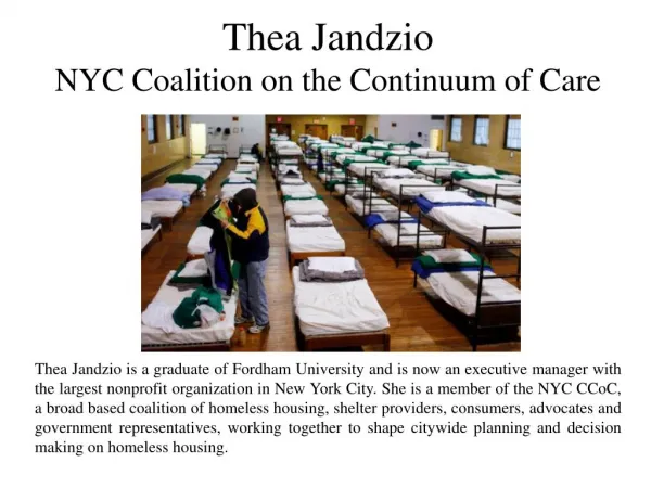 Thea Jandzio NYC Coalition on the Continuum of Care