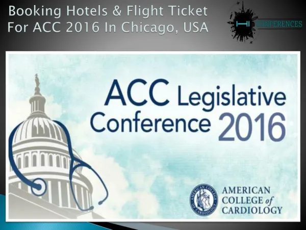 Best Hotels Booking For ACC Conference