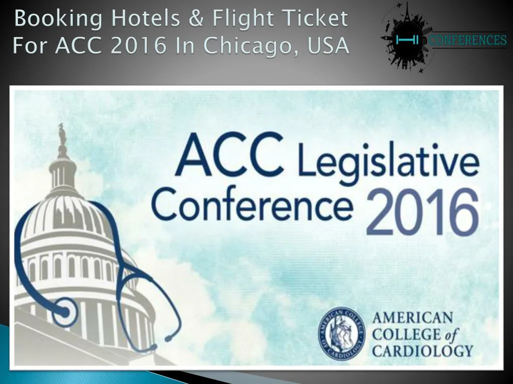 booking hotels flight ticket for acc 2016 in chicago usa