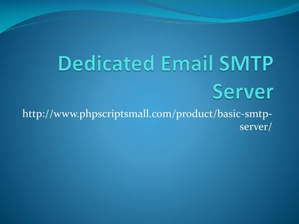 Dedicated Email SMTP Server