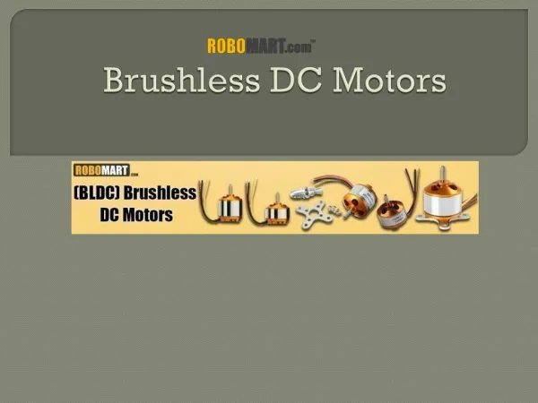 Brushless DC Motors | Robomart