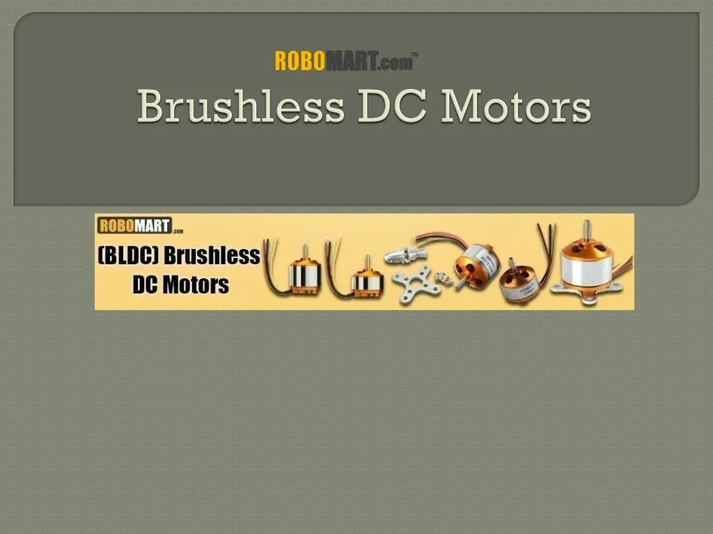 brushless dc motors