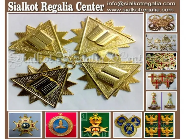 Masonic Craft collar jewels