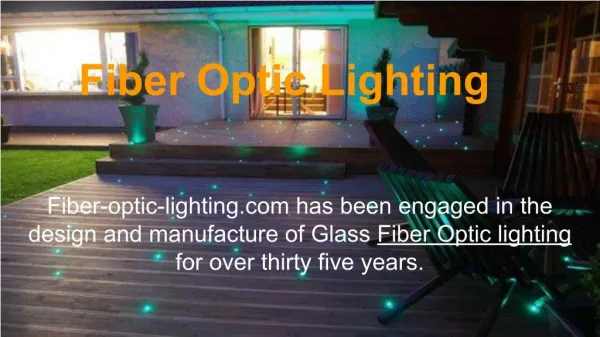 Fiber Optic Lighting