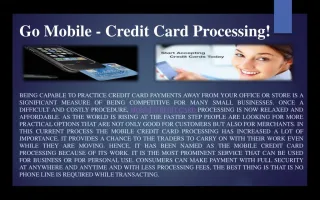 Go Mobile - Credit Card Processing - slide 1