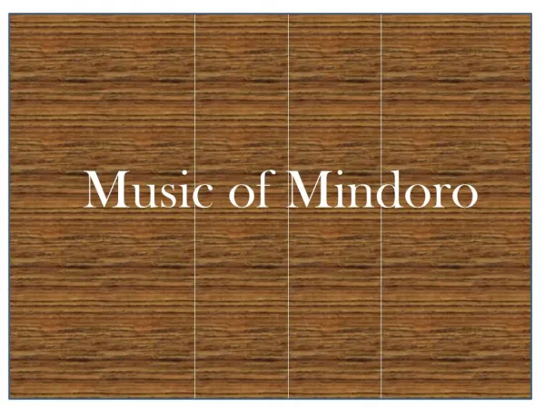mindoro music