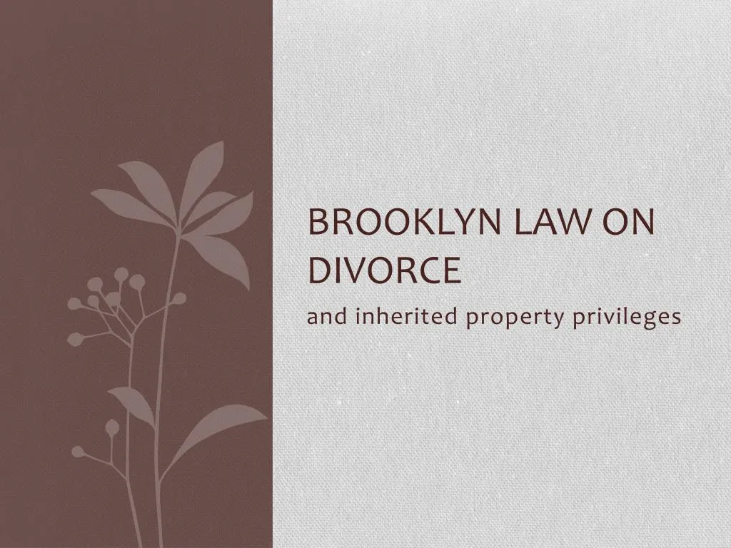 brooklyn law on divorce