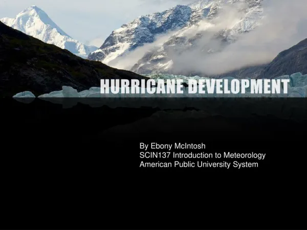 Hurricane Development