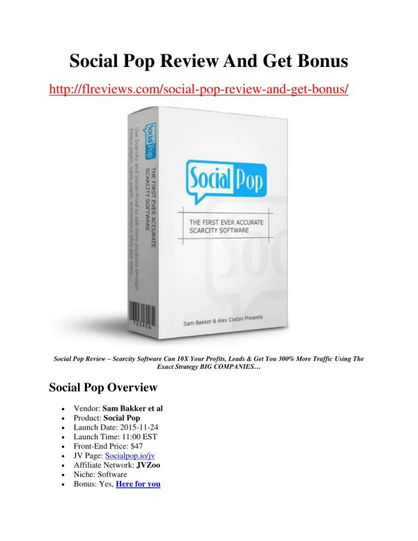 Get Social Pop Review