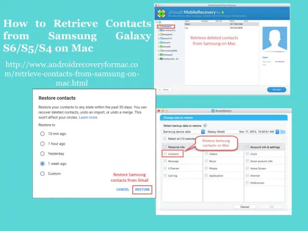 How to Retrieve Contacts from Samsung Galaxy S6/S5/S4 on Mac