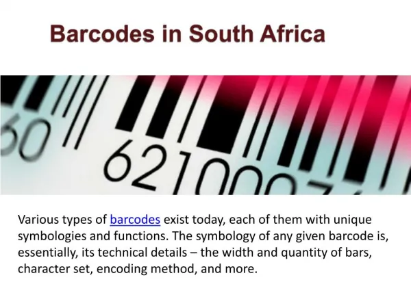 Types of Barcodes SA - barcodessouthafrica.co.za