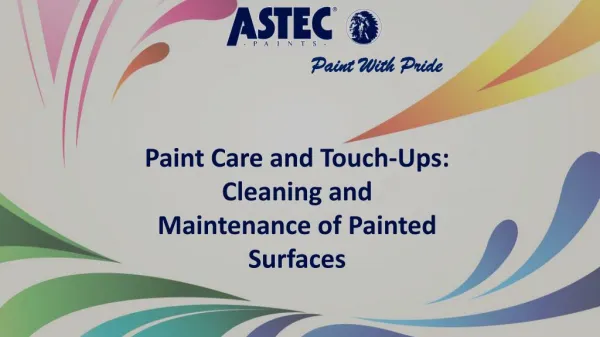 Paint Care and Touch-Ups: Cleaning and Maintenance of Painted Surfaces