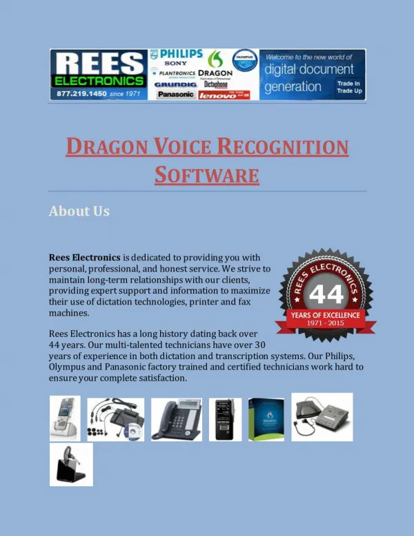 Dragon Voice Recognition Software