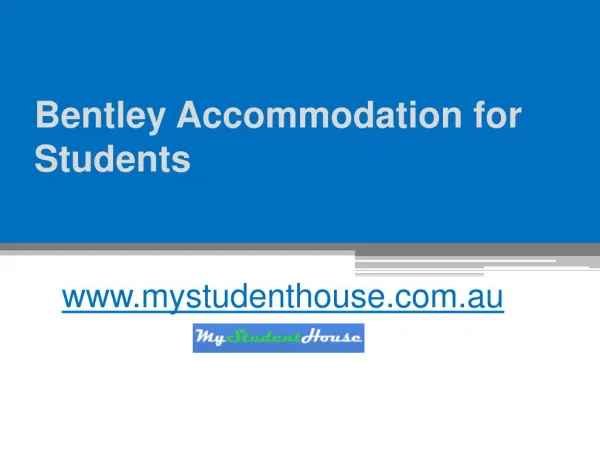 Bentley Accommodation for Students - www.mystudenthouse.com.au