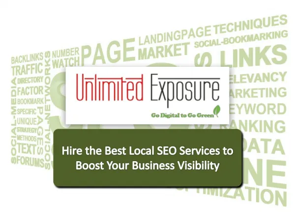 Hire the best local SEO services to boost your business visibility