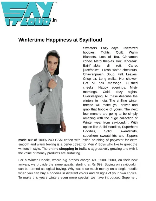 Wintertime Happiness at Sayitloud