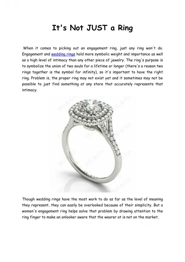 Why to Design Your Own Engagement Rings