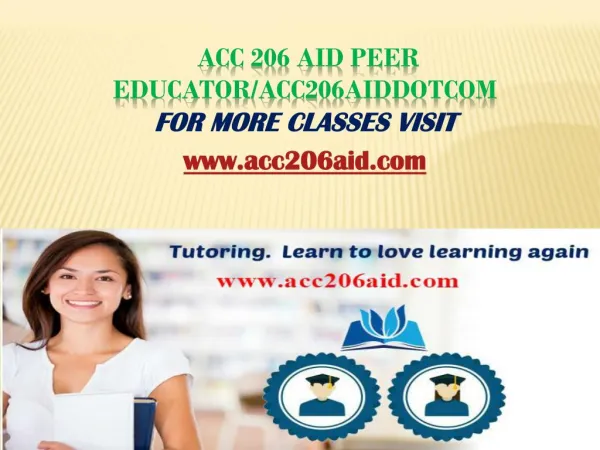 ACC 206 Aid Peer Educator/acc206aiddotcom