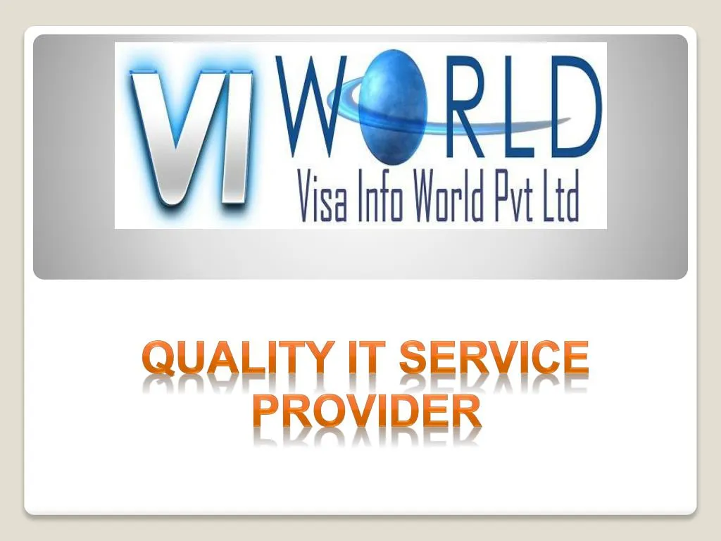 quality it service provider