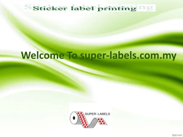 Bedazzle your products with a Label Sticker