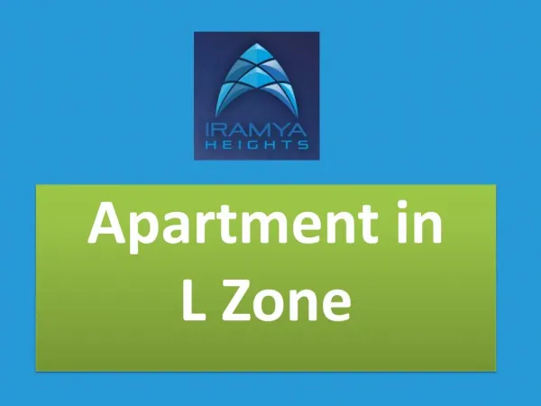 apartment in l zone