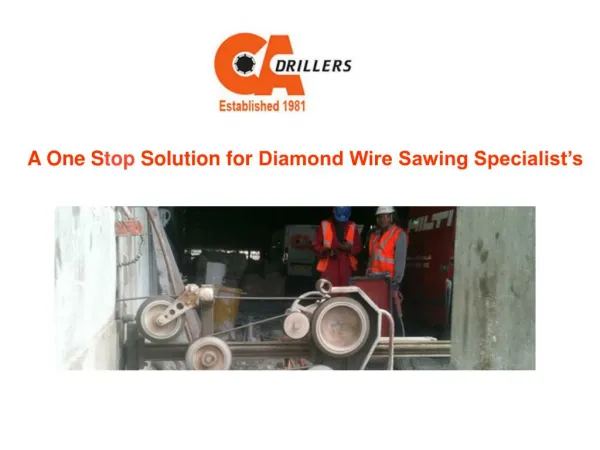 What Is Diamond Wire Sawing?