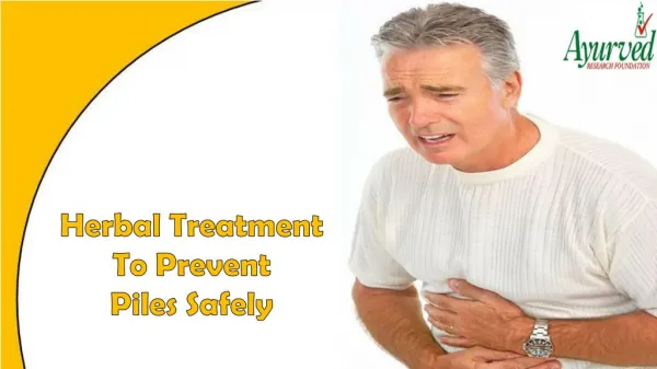 Herbal Treatment To Prevent Piles Safely And Naturally