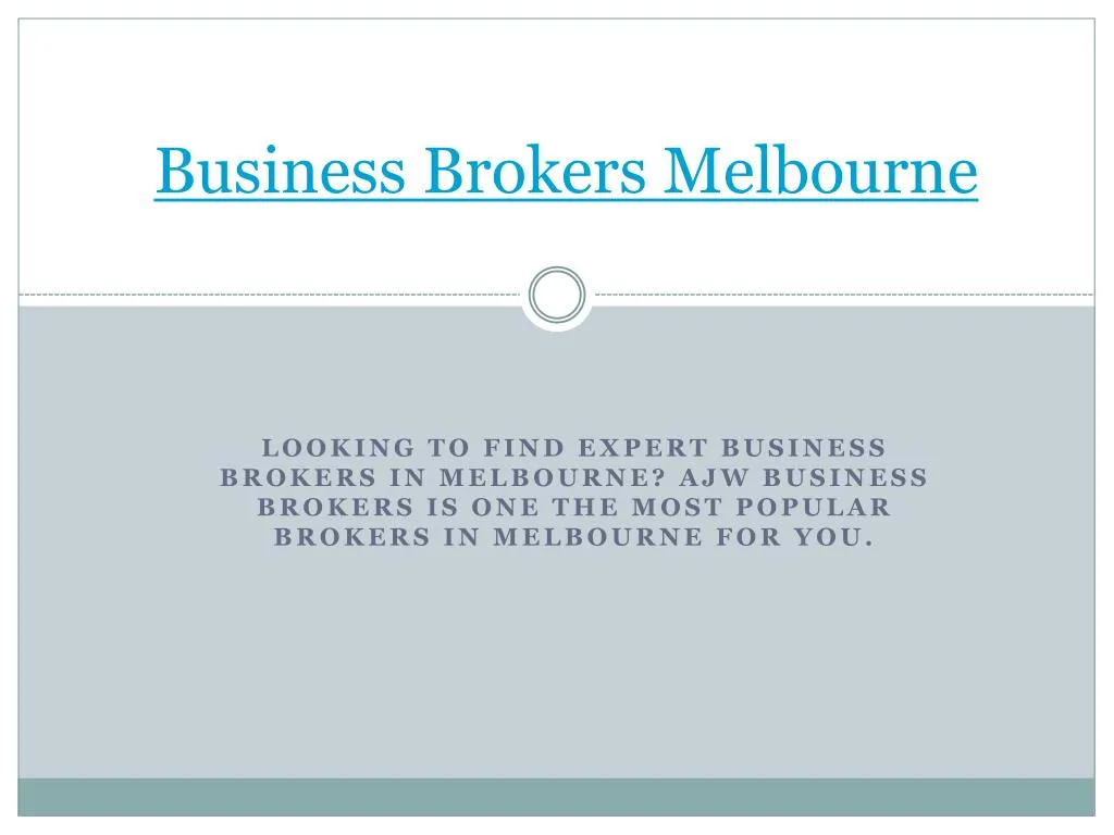 business brokers melbourne