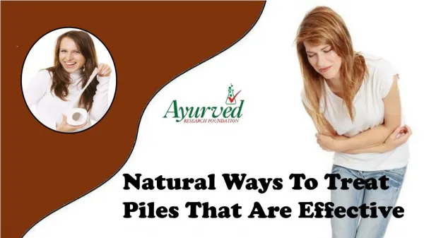 Natural Ways To Treat Piles That Are Effective