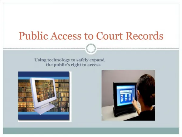 Public Access to Court Records