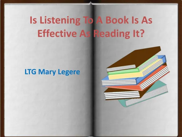 LTG Mary Legere - Book Lover