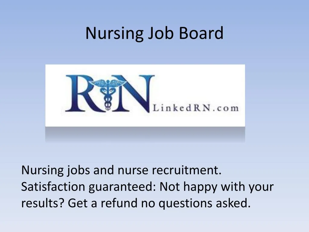 nursing job board