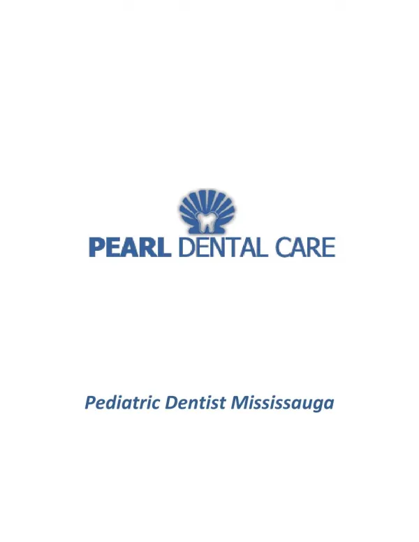 Pediatric Dentist Mississauga