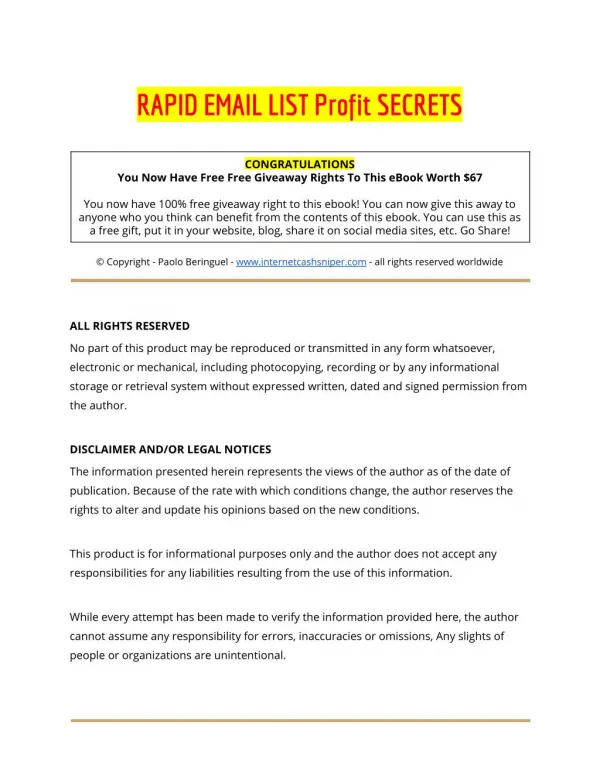 How To Build An Email List Fast Rapid Email List Profit Secrets