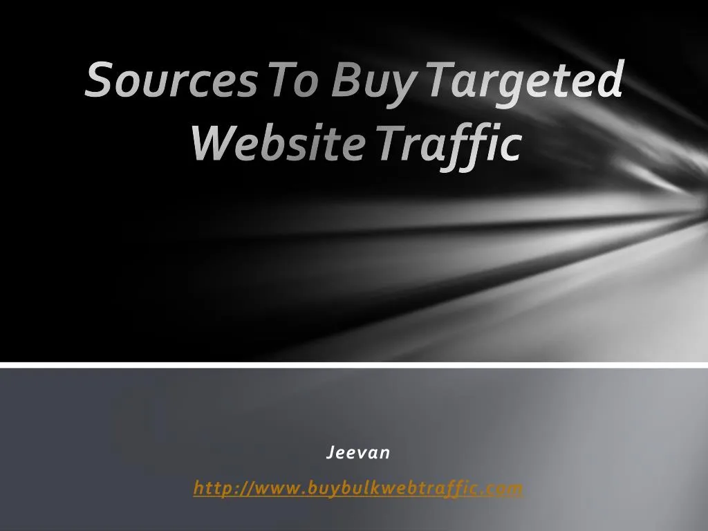 sources to buy targeted website traffic