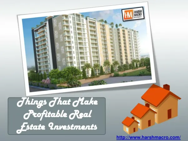 Things That Make Profitable Real Estate Investments
