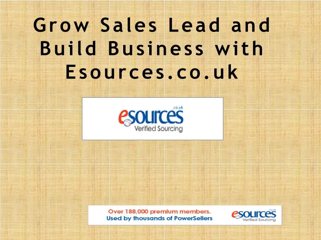 grow sales lead and build business with esources co uk
