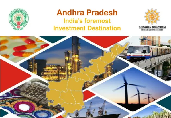 Sunrise Andhra Pradesh presented by J. Krishna Kishore IRS, CEO, Andhra Pradesh Economic Development Board